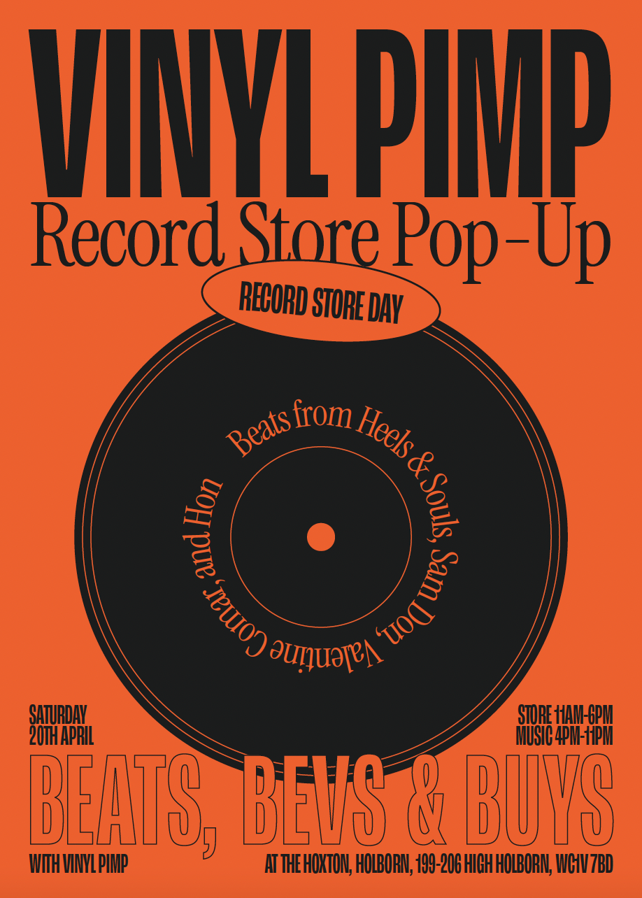 Vinyl Pimp Record Store Day Pop-up at TBA - The Hoxton, Holborn, London