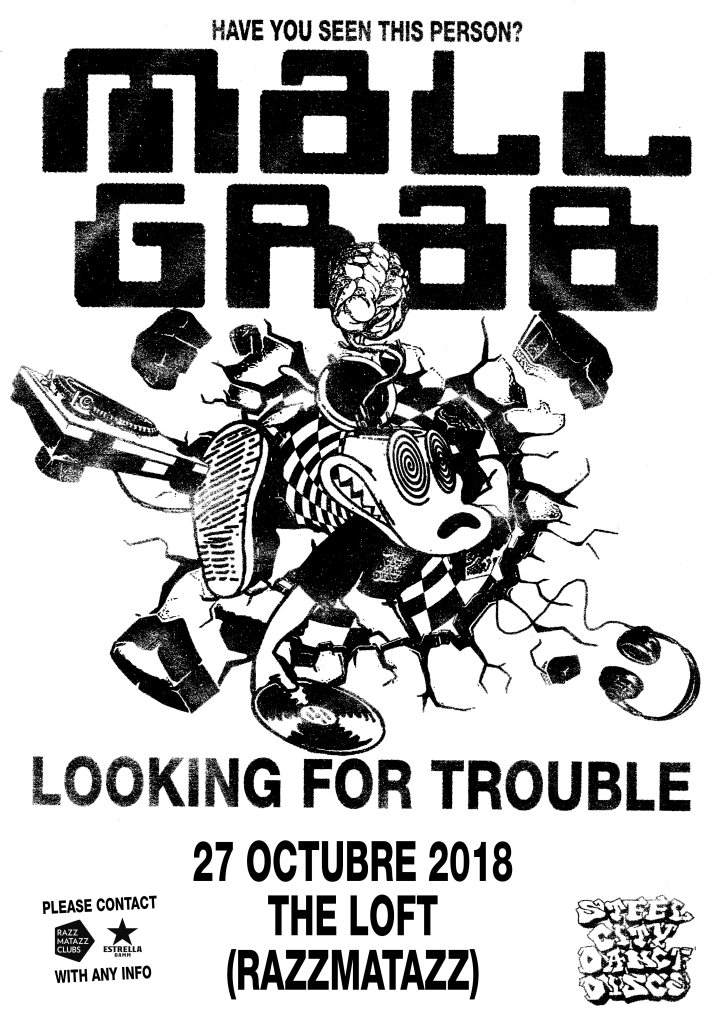 Razz Clubs: Mall Grab - Looking for Trouble Tour - Página frontal