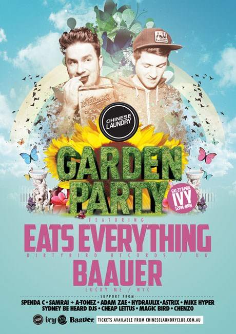 Chinese Laundry Garden Party with Eats Everything - Página frontal