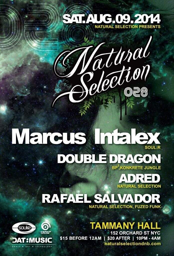 Natural Selection 028: Marcus Intalex, Double Dragon, Adred - Página trasera