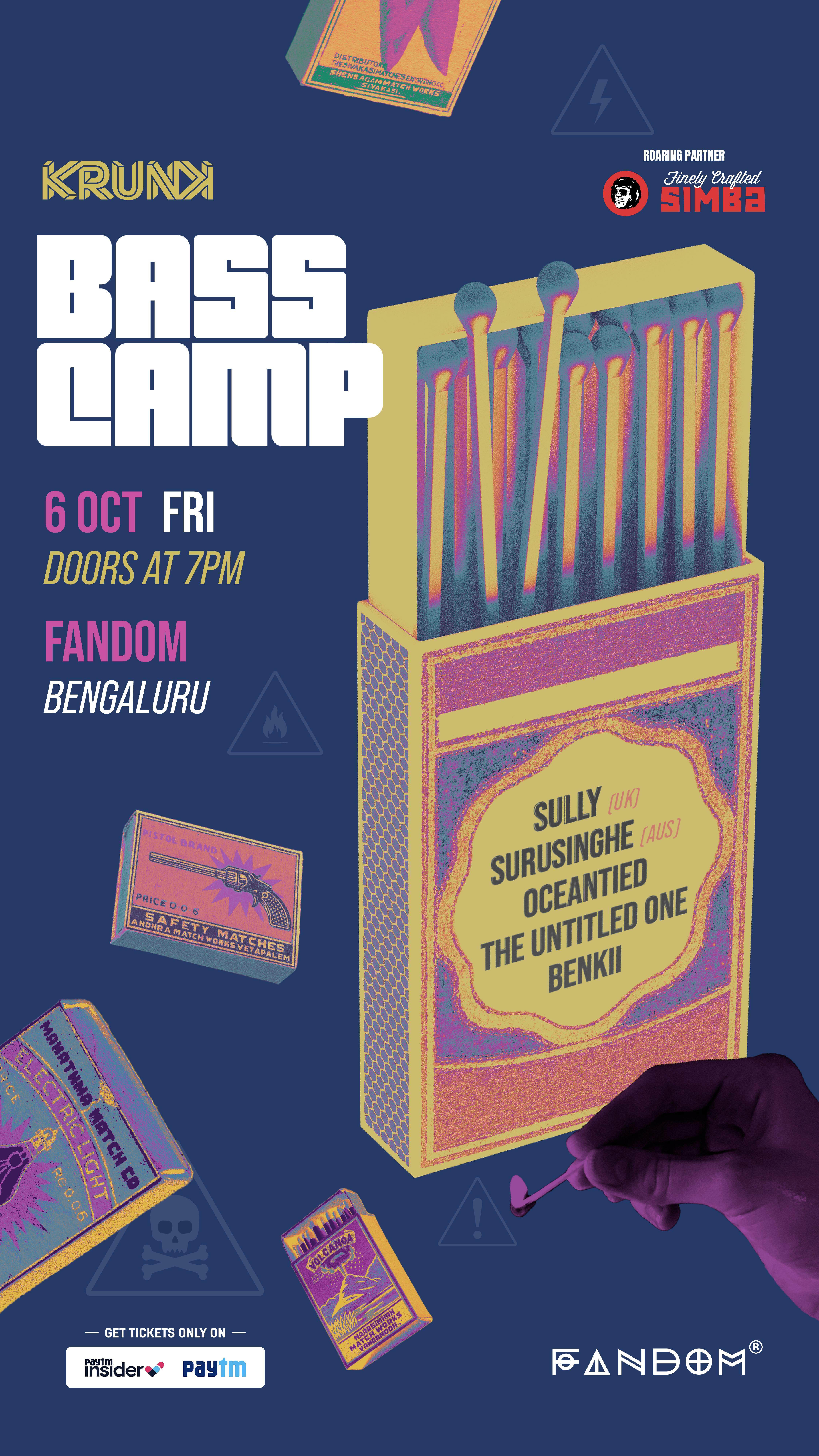 Bass Camp Festival 2023 at Fandom, Bangalore - フライヤー裏