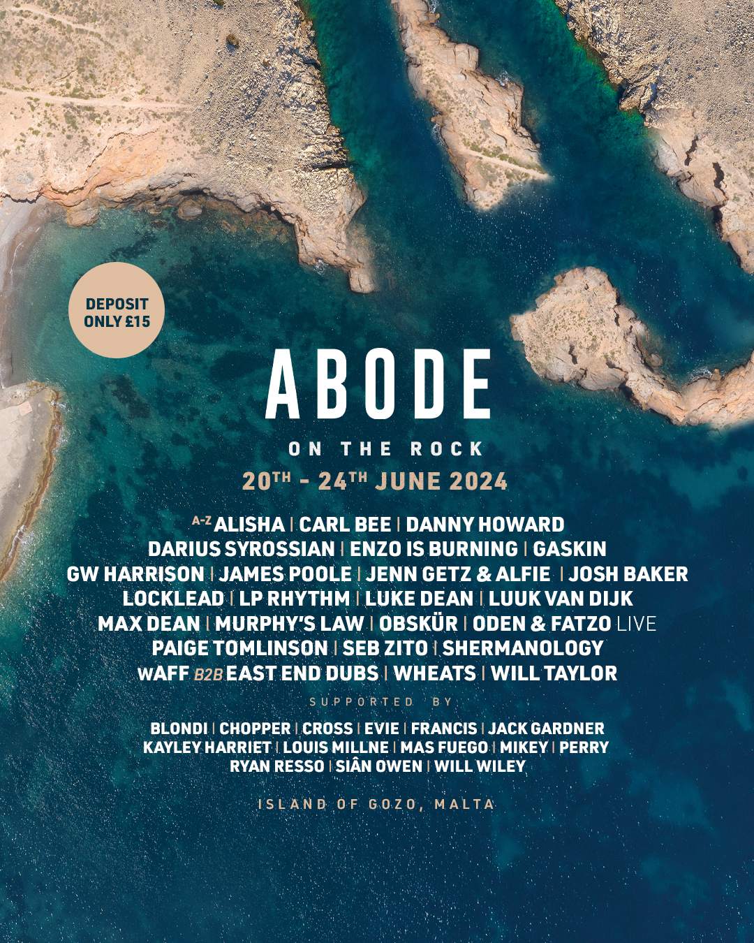 ABODE on the Rock 2024 - フライヤー表