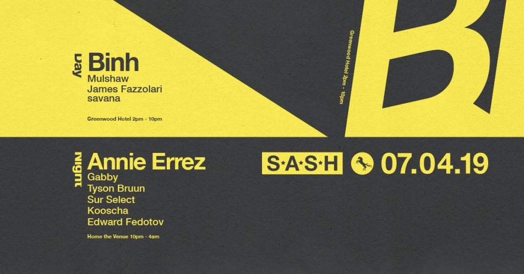 ★ Sash By Day & Night ★ Binh ★ Annie Errez ★ - Flyer front