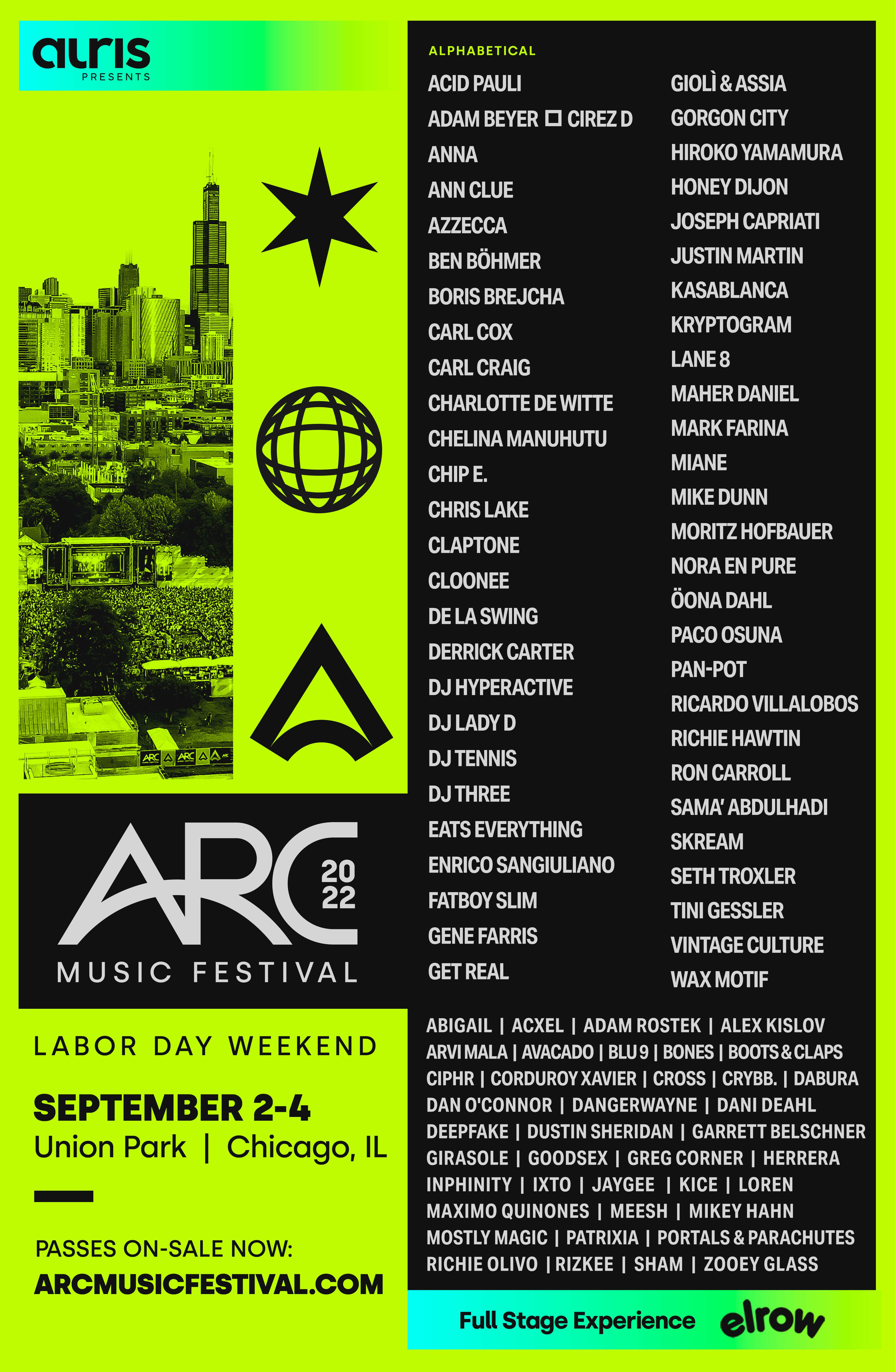 ARC Music Festival - フライヤー表