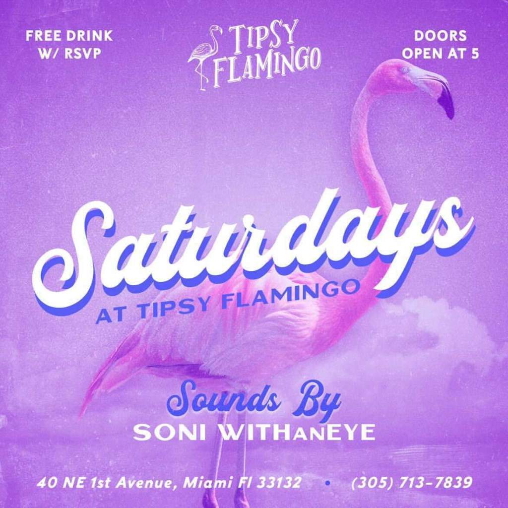 Tipsy Flamingo - フライヤー表