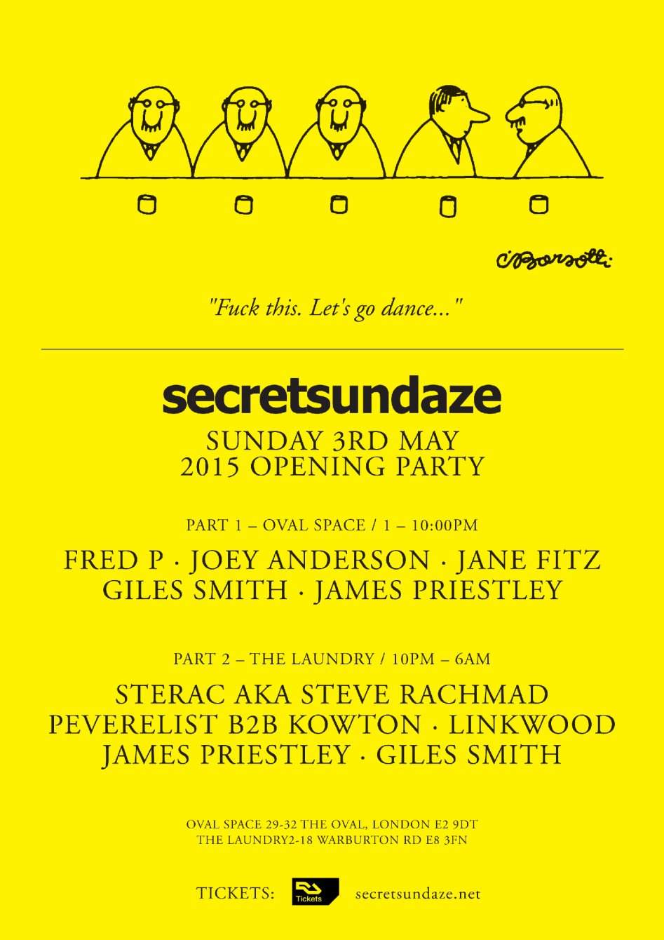 Secretsundaze 2015 Opening Party with Fred P, Sterac, Joey Anderson, Pev B2B Kowton & More - Página trasera