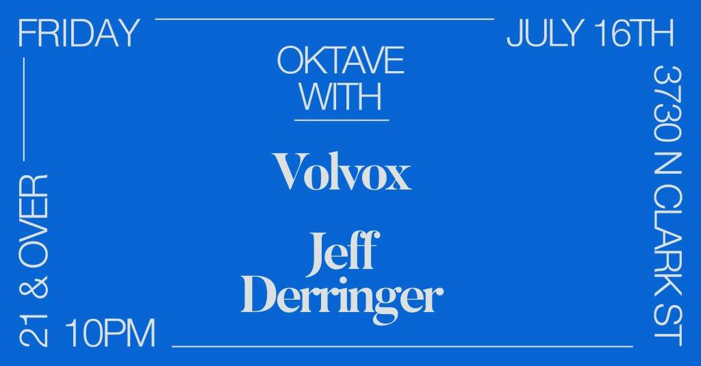 Oktave with Volvox - Jeff Derringer - フライヤー表