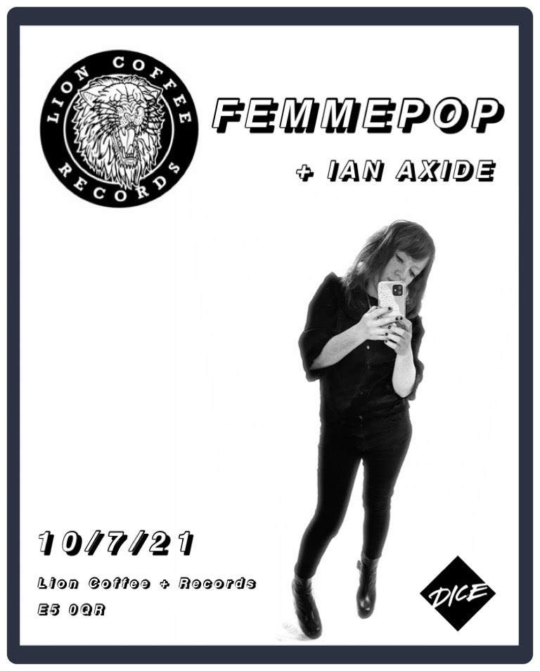 Femmepop at Lion Coffee records - フライヤー表