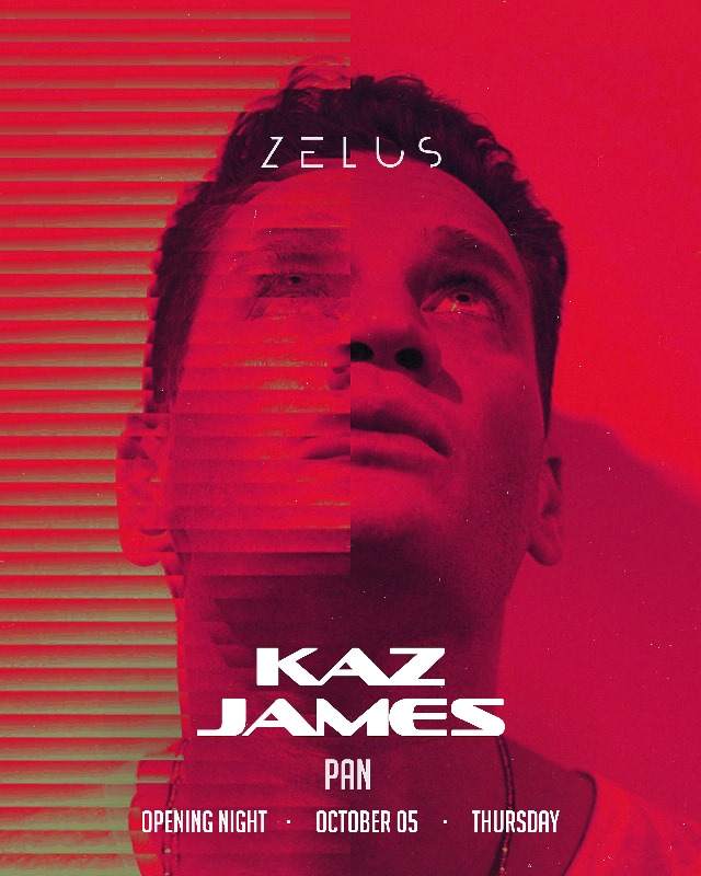 Opening with Kaz James - フライヤー表