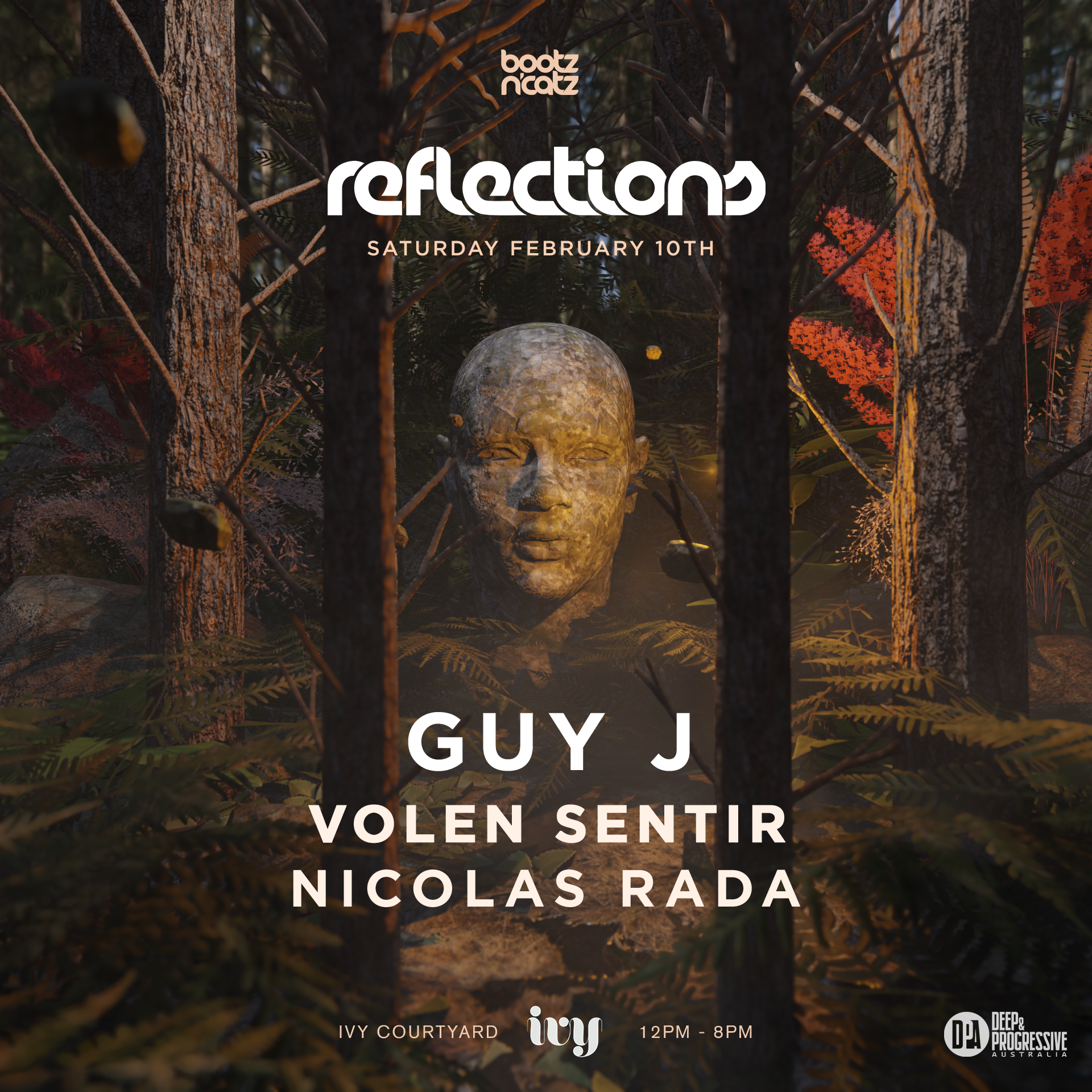 Reflections 2024: Guy J, Volen Sentir & Nicolas Rada - フライヤー裏