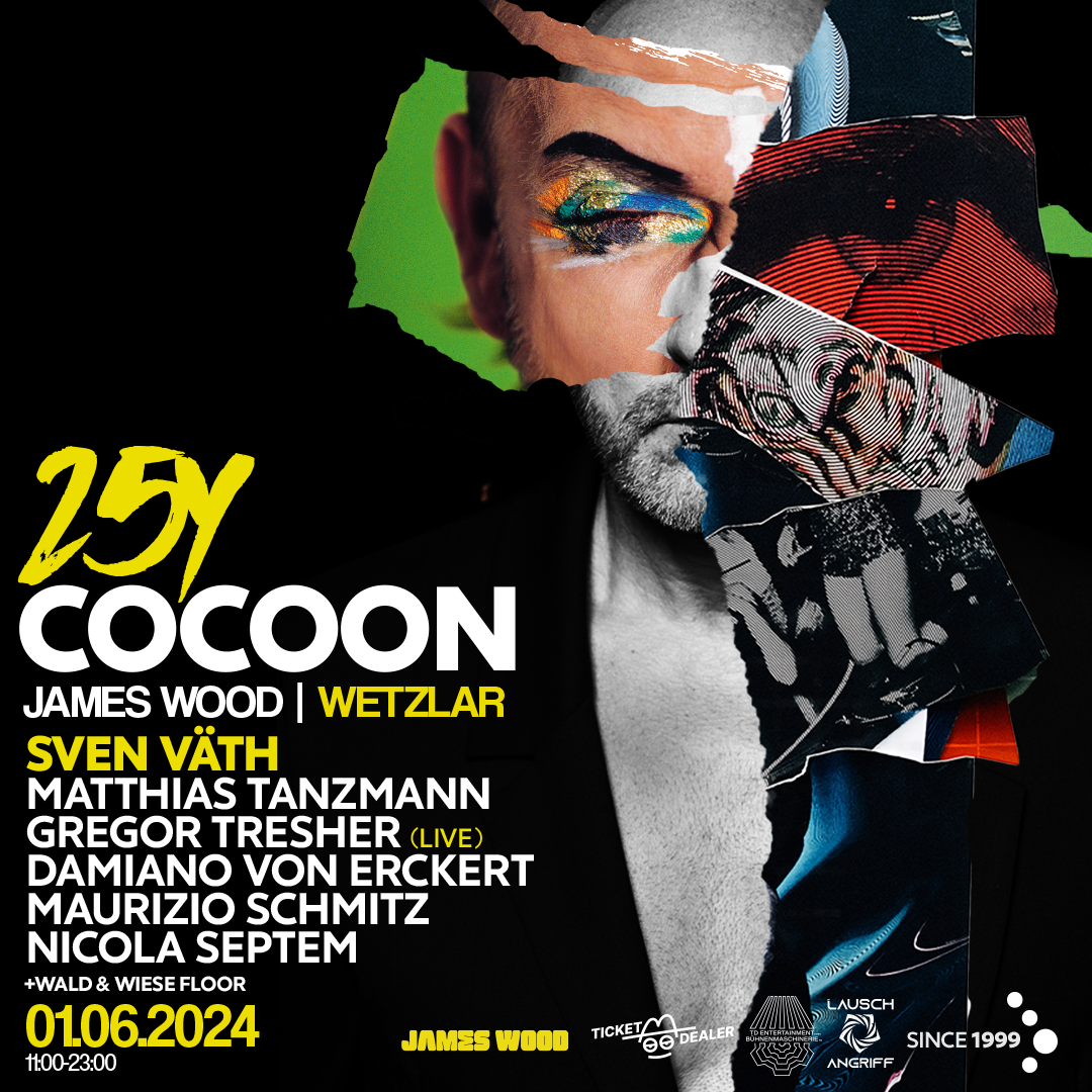 Cocoon 25Y at James Wood Festival - Página frontal