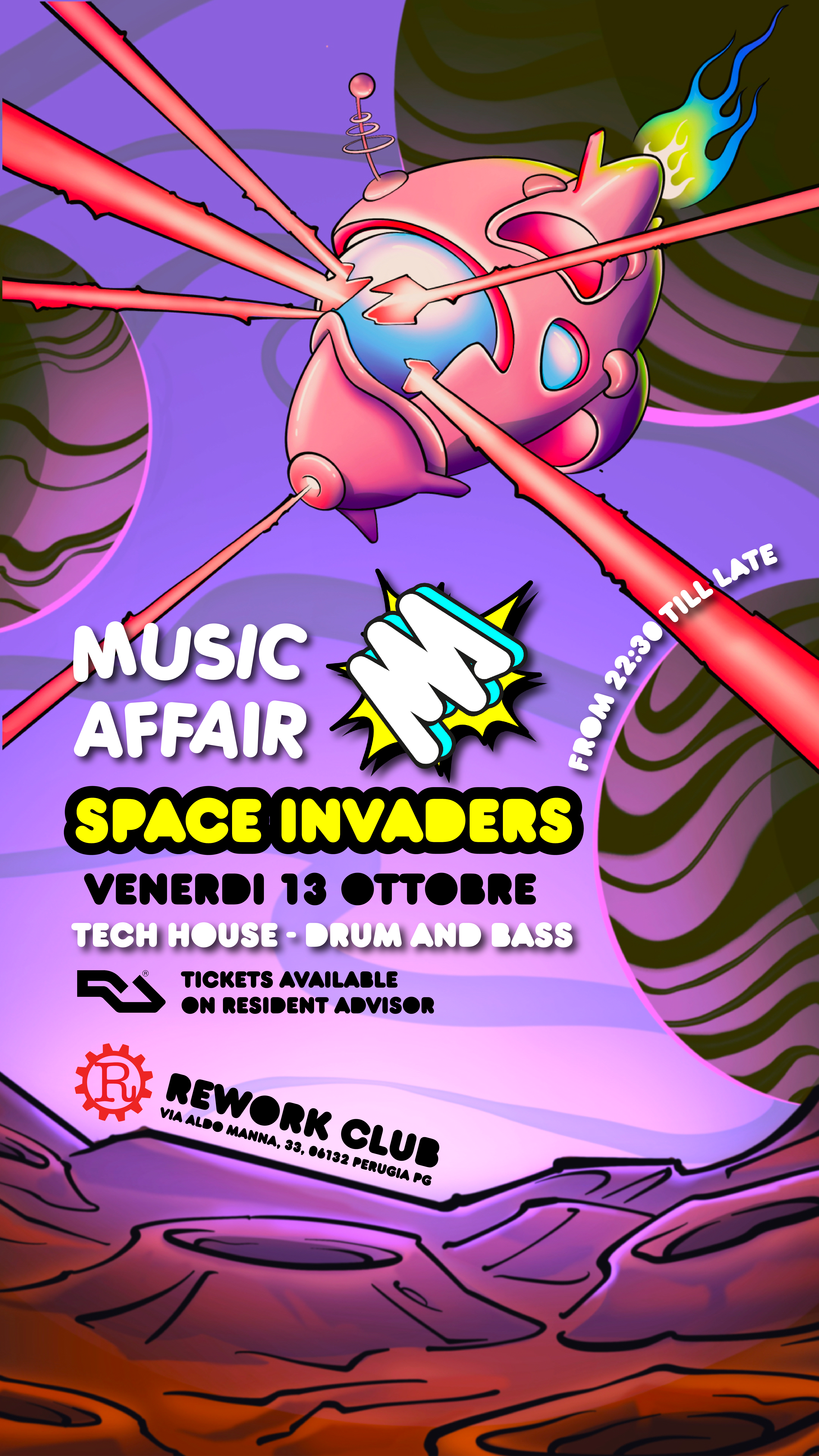 Music Affair - SPACE INVADERS - Página frontal
