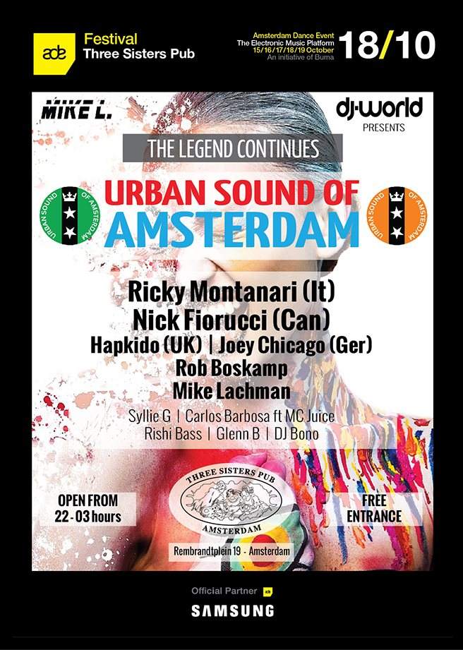 Amsterdam Dance Event presents... The Legend Continues... Urban Sound of Amsterdam XXX - Página frontal