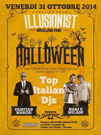 Illusionist Halloween // Top Italian Djs Cristian Marchi - Nari & Milani - Página frontal