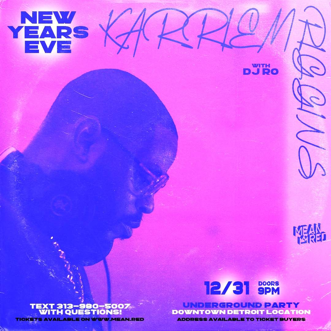 New Year's Eve with Karriem Riggins - フライヤー表