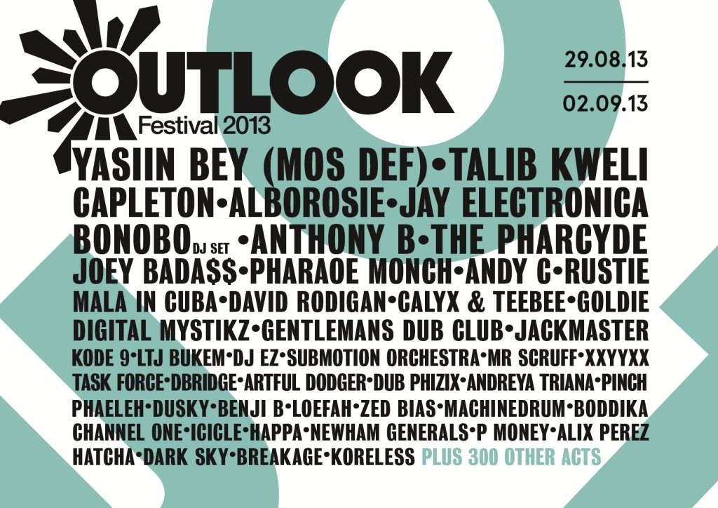 Outlook Festival 2013 - フライヤー表