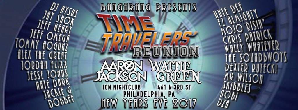 Bangarang presents: Time Travelers' Reunion NYE 2017 - フライヤー裏