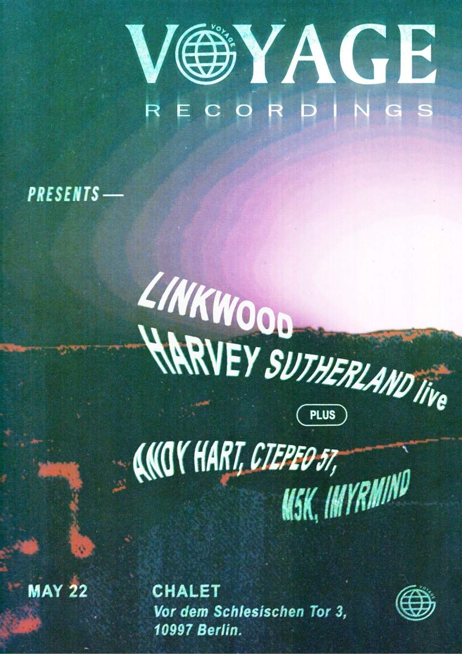 Voyage Recordings with Linkwood, Harvey Sutherland (Live) & Andy Hart - Página frontal