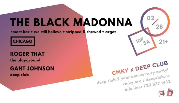Cmky X Deep Club with The Black Madonna, Roger That, Gant Johnson - Página frontal
