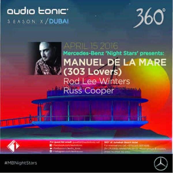 Mercedez-Benz Night Stars presents Manuel De La Mare - フライヤー表