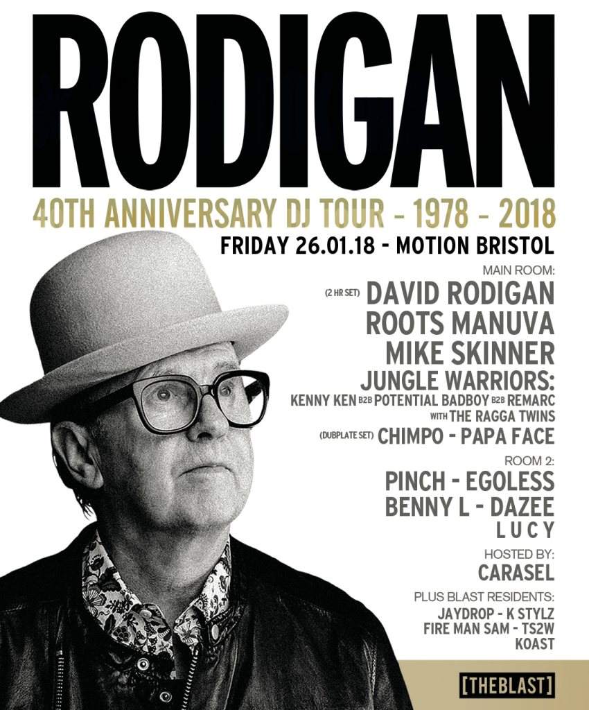 Rodigan 40th Anniversary Tour - フライヤー表