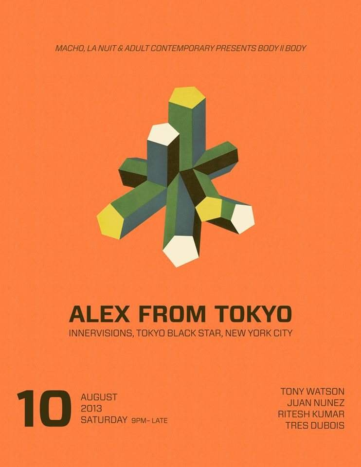 Macho L.A. & La Nuit present: Alex From Tokyo, Tony Watson & Ritesh - フライヤー表