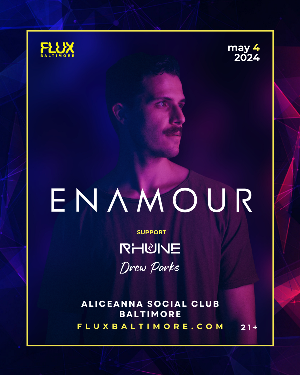 Flux presents: Enamour - フライヤー表