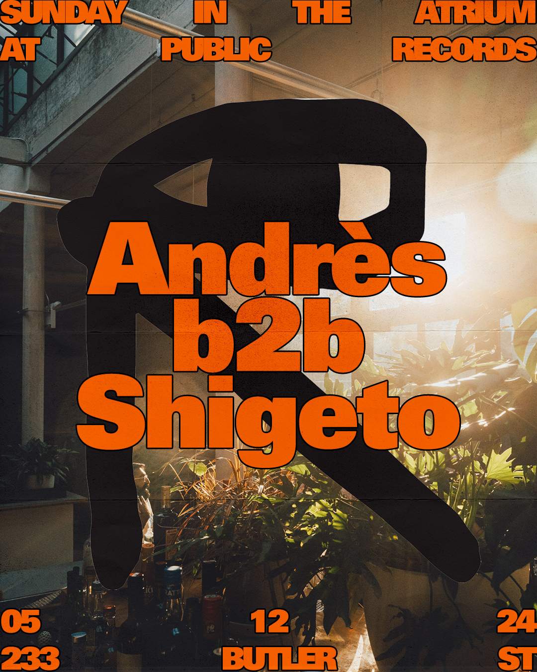 Sunday in The Atrium: Andrès b2b Shigeto - Página frontal