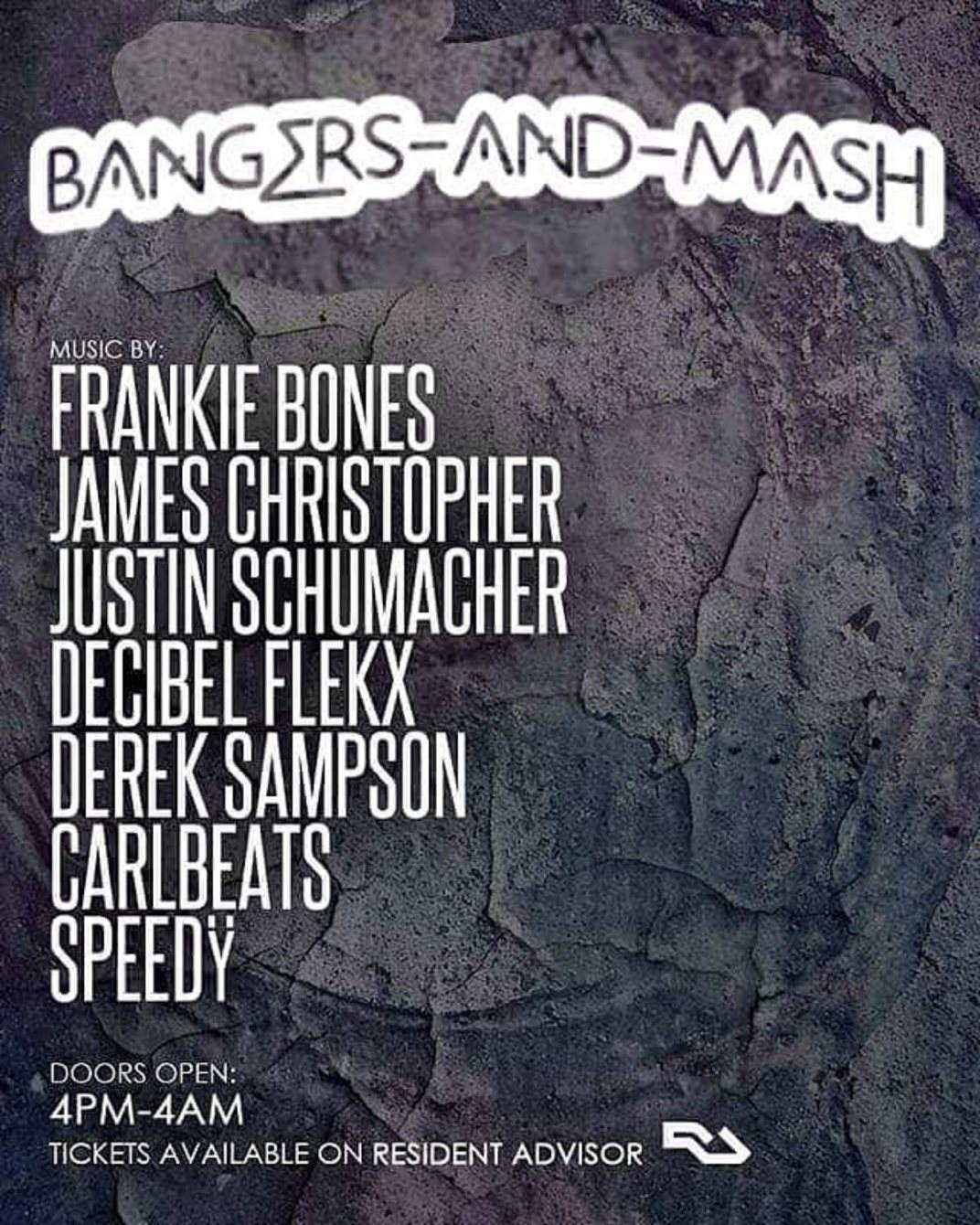 [CANCELLED] Bangers and Mash - フライヤー裏