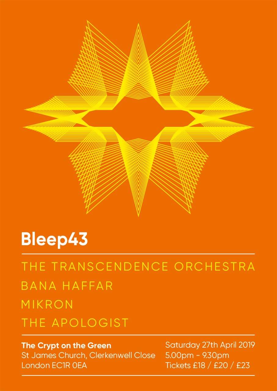 Bleep43 with The Transcendence Orchestra, Bana Haffar, Mikron and The Apologist - Página trasera
