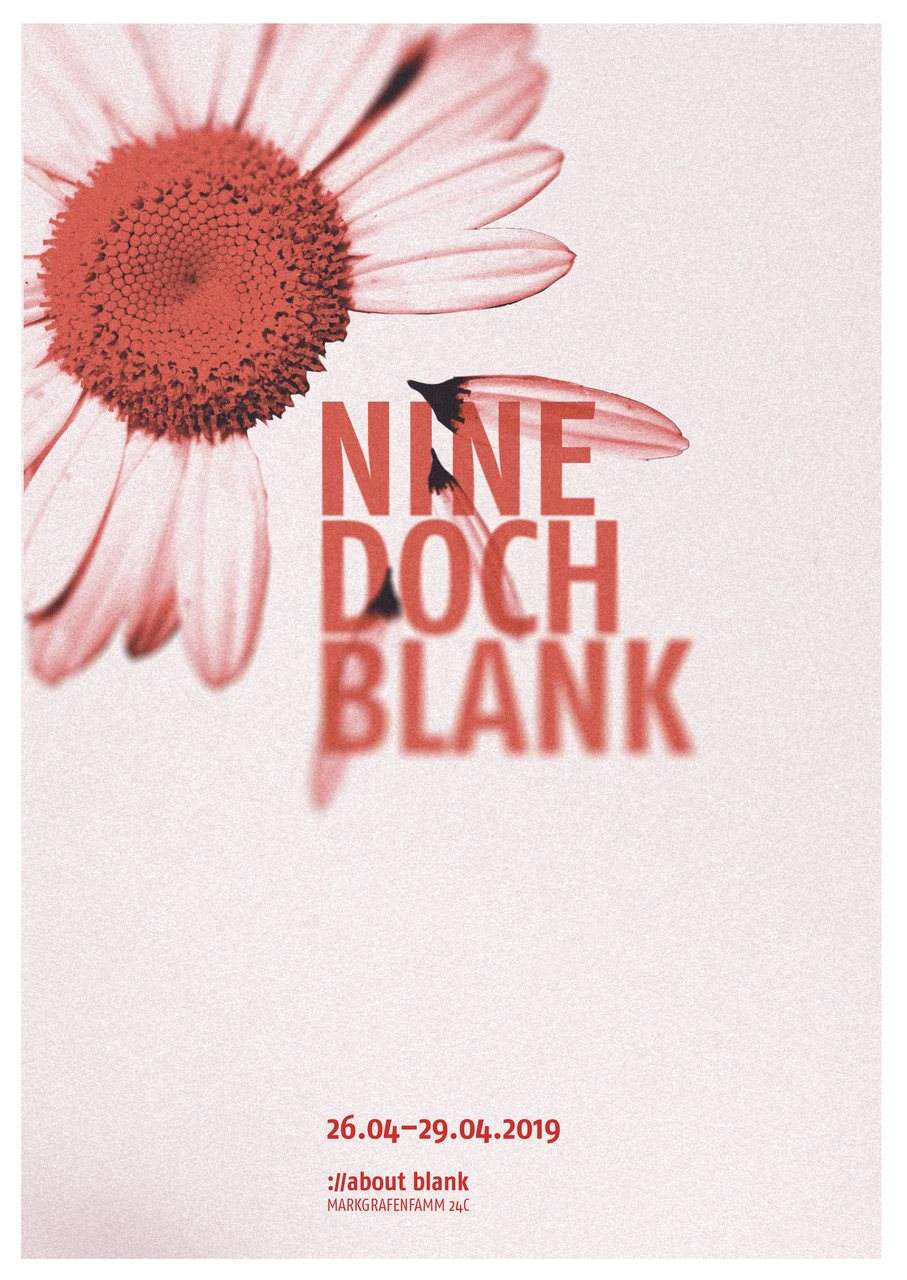 Nine Doch Blank (://about blank 9th Birthday) - フライヤー表