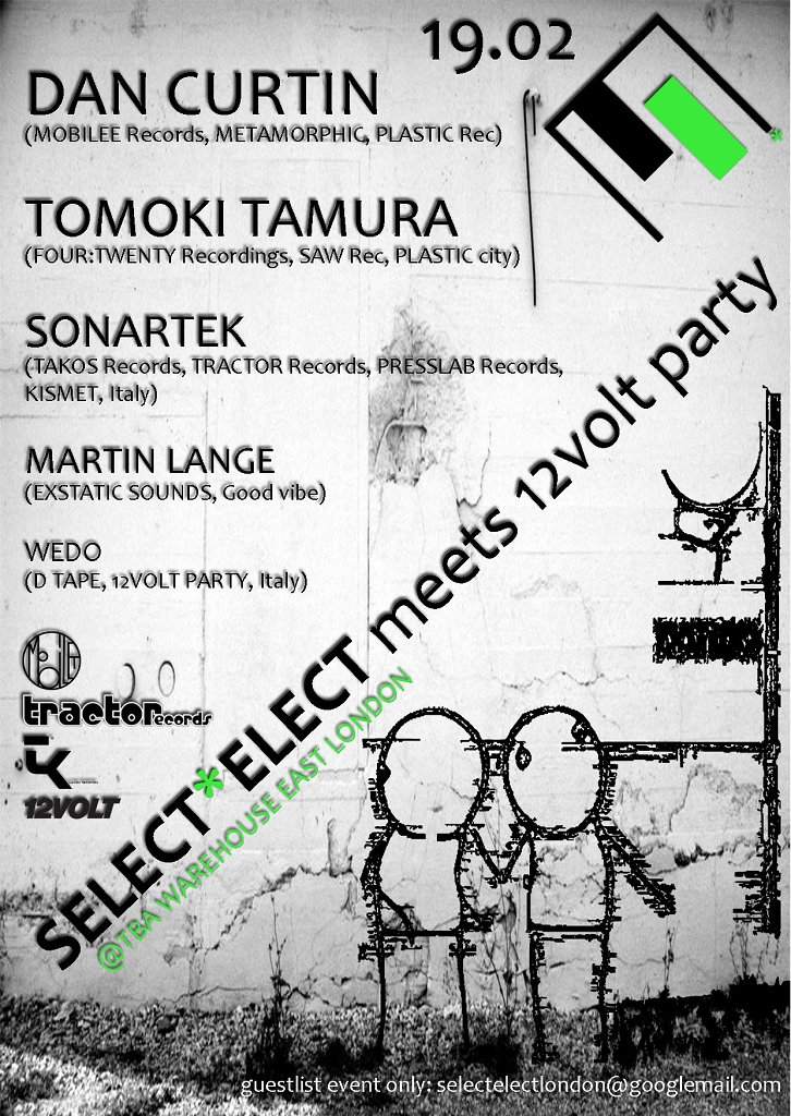 Select*elect Meets 12volt Party with Dan Curtin - フライヤー表