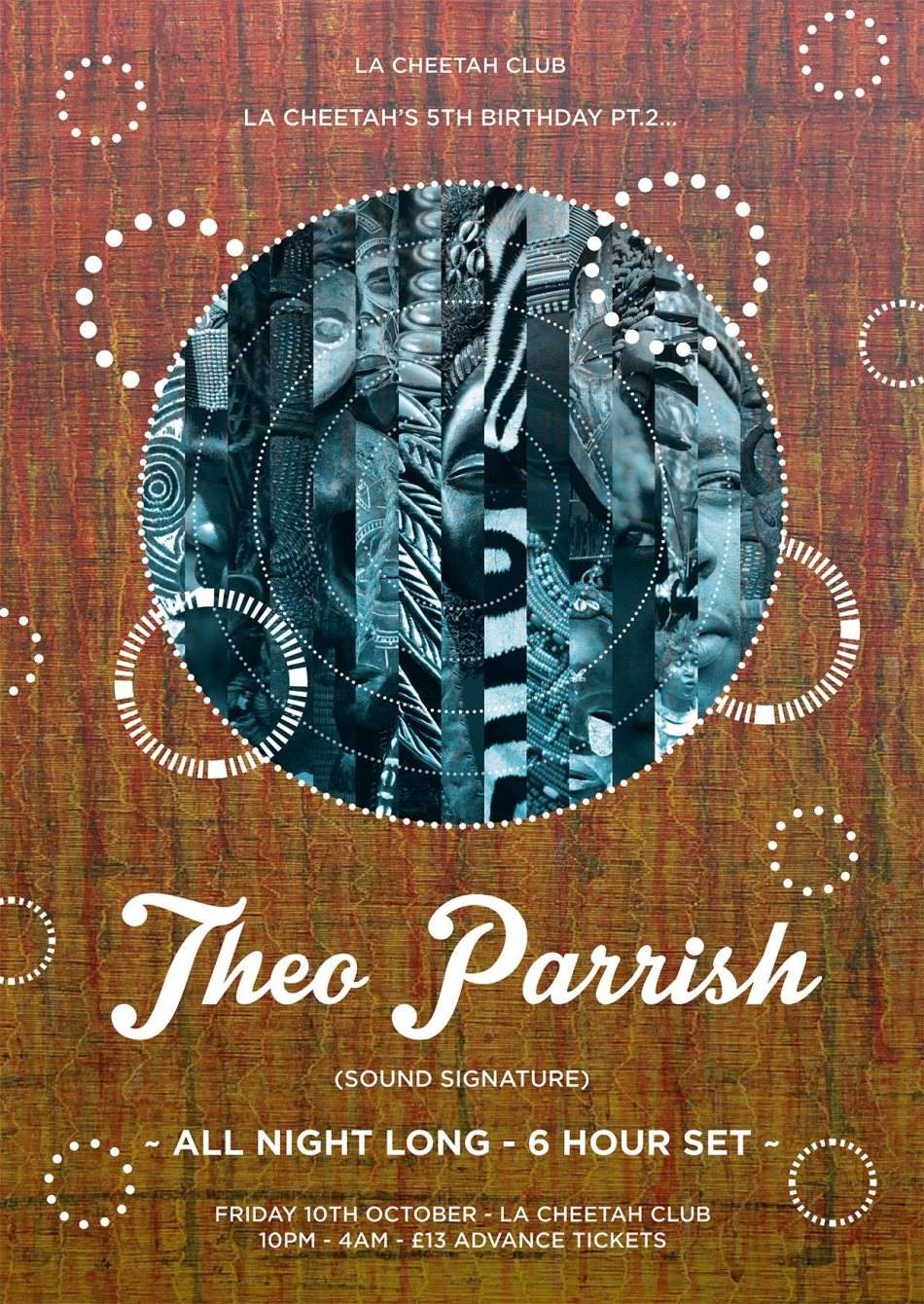 La Cheetah Club presents Theo Parrish (5th Birthday Pt. 2) - Página frontal
