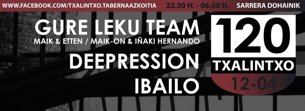 120 with Gure Leku Team, Ibailo & Deepression - Página trasera
