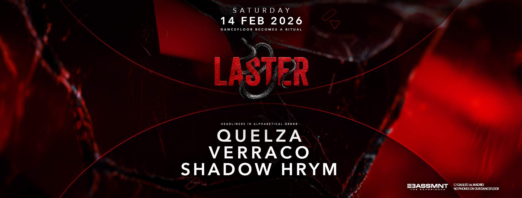 Laster Club presents Quelza, Verraco & SHADOW HRYM at The Bassement, Madrid  · Tickets
