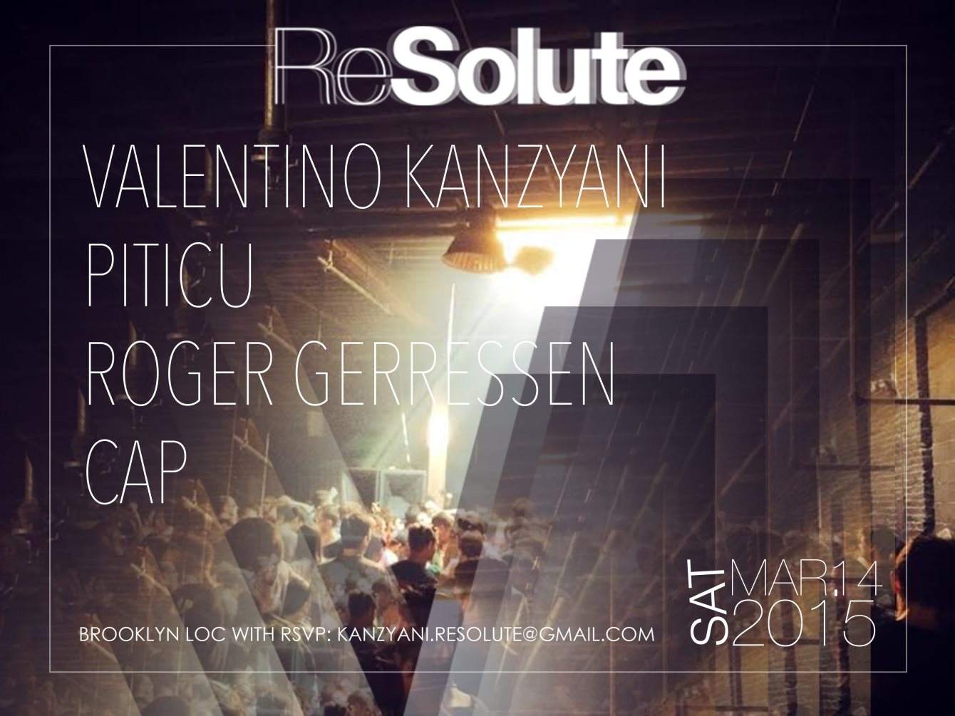Resolute presents Valentino Kanzyani, Piticu, Cap and More - Página trasera