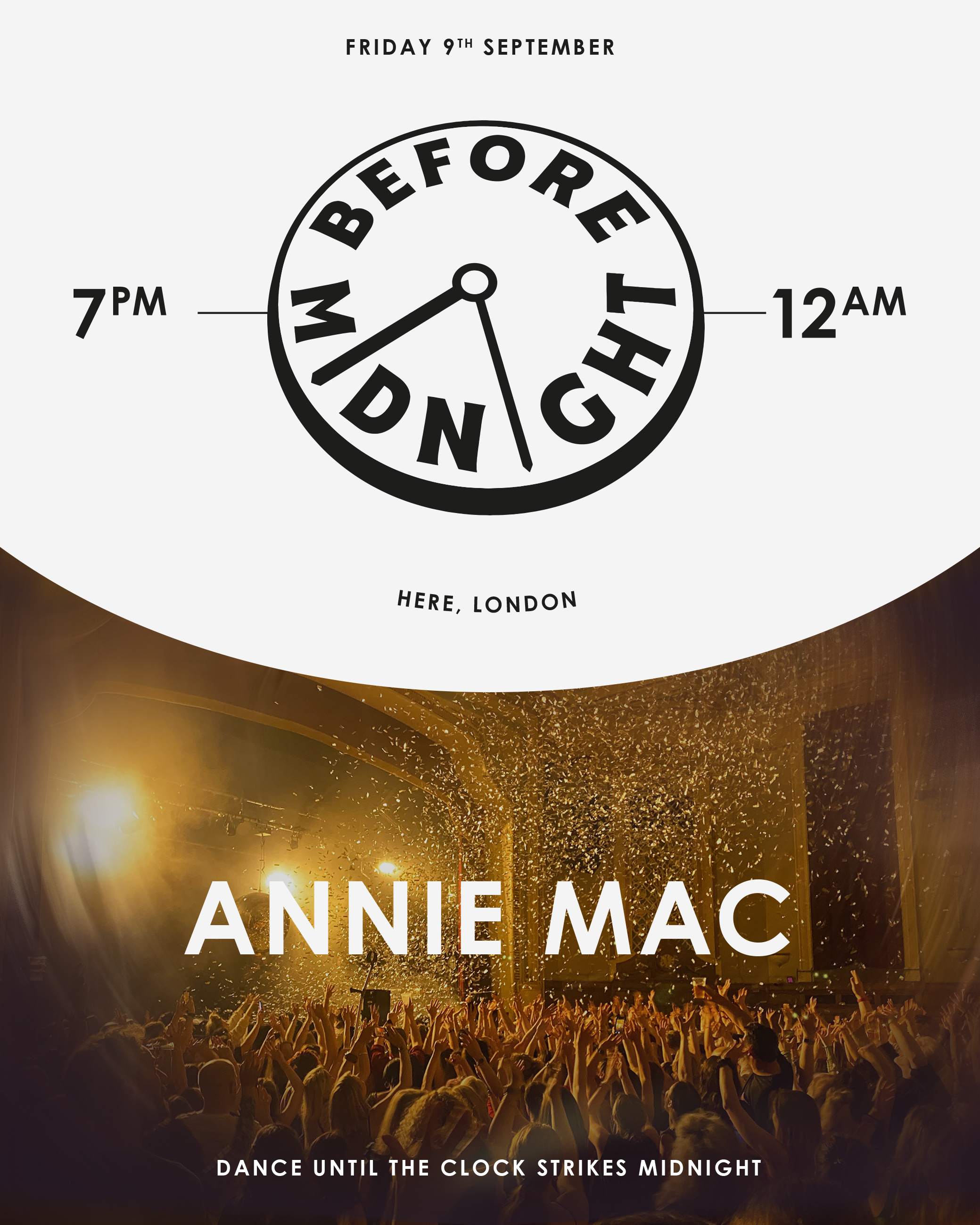 Annie Mac - Before Midnight - SOLD OUT - フライヤー表