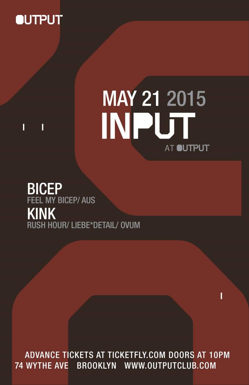 Input - Bicep/ Kink/ Justin Miller - Página frontal