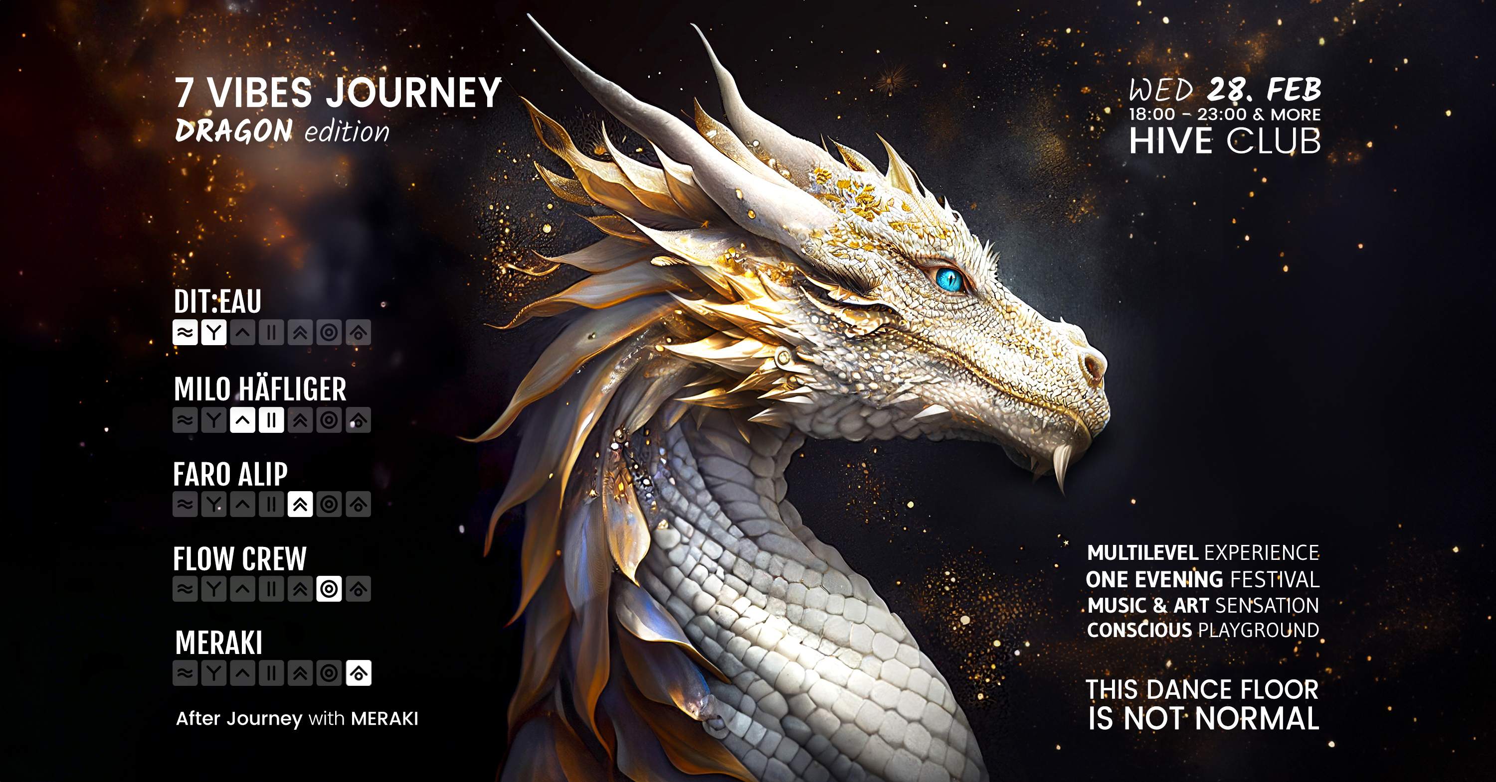 7 Vibes Journey ∶∶∶ Dragon - フライヤー表