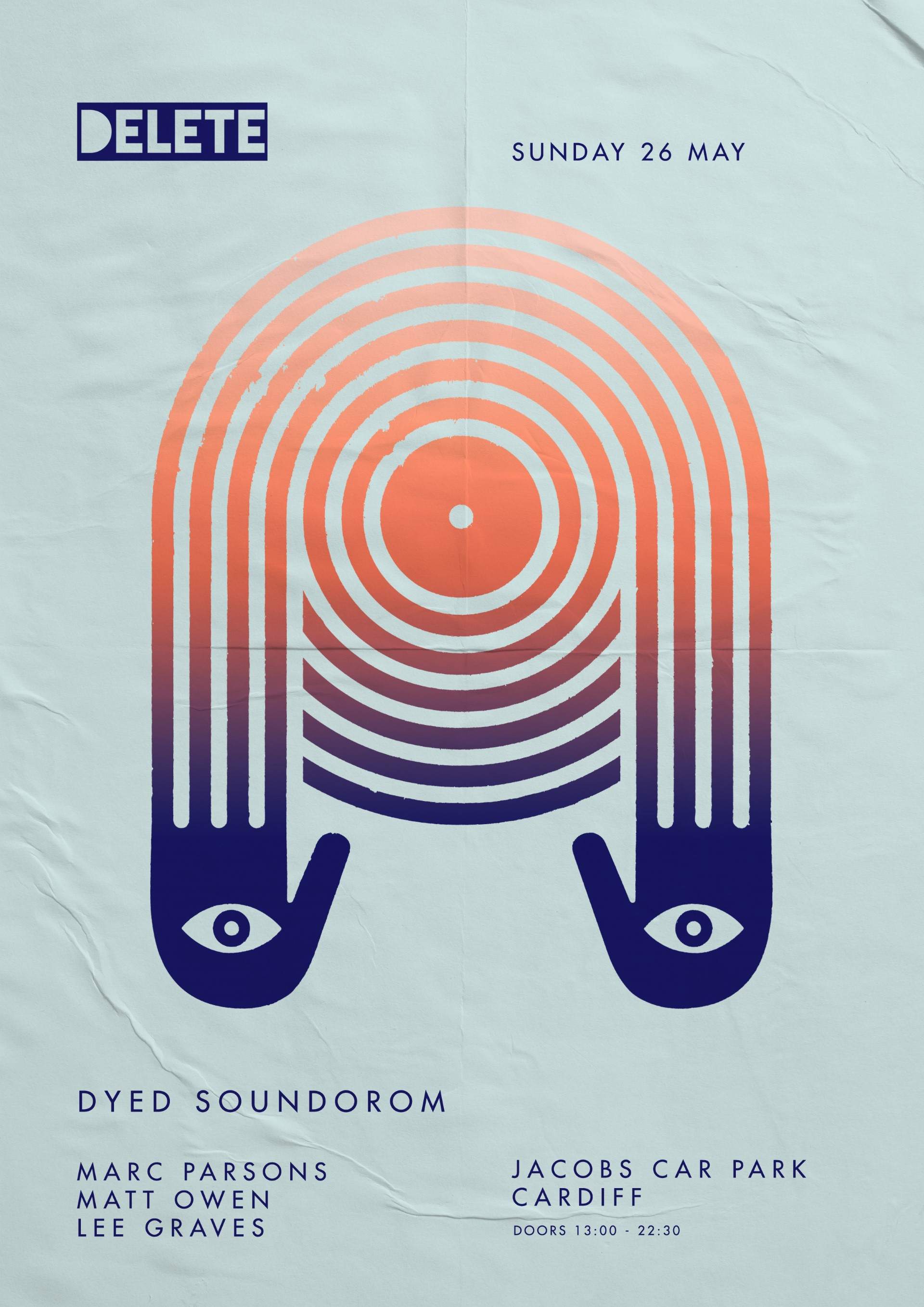 Delete presents Dyed Soundorom - Página frontal