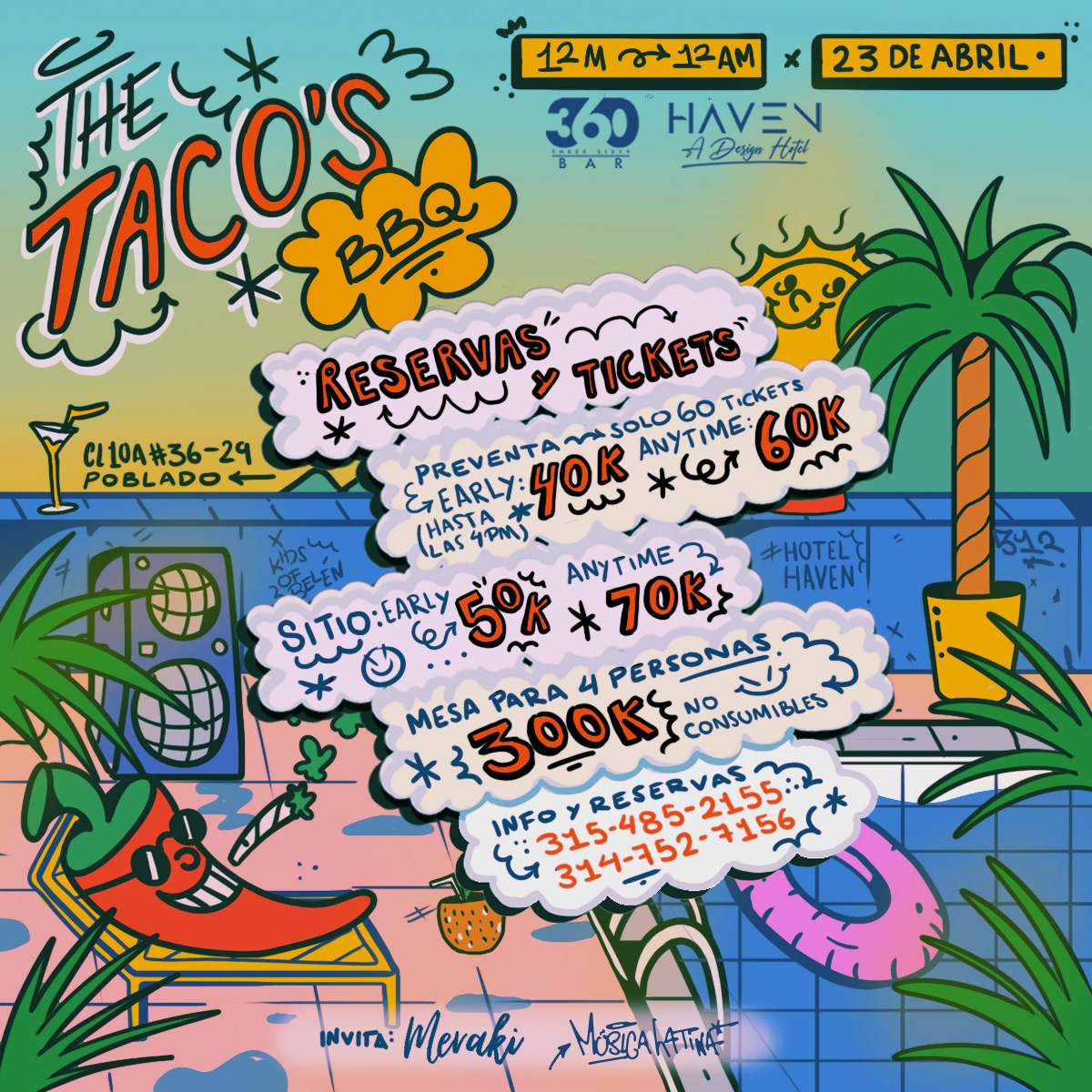 Between Us presents: The Tacos BBQ - フライヤー裏
