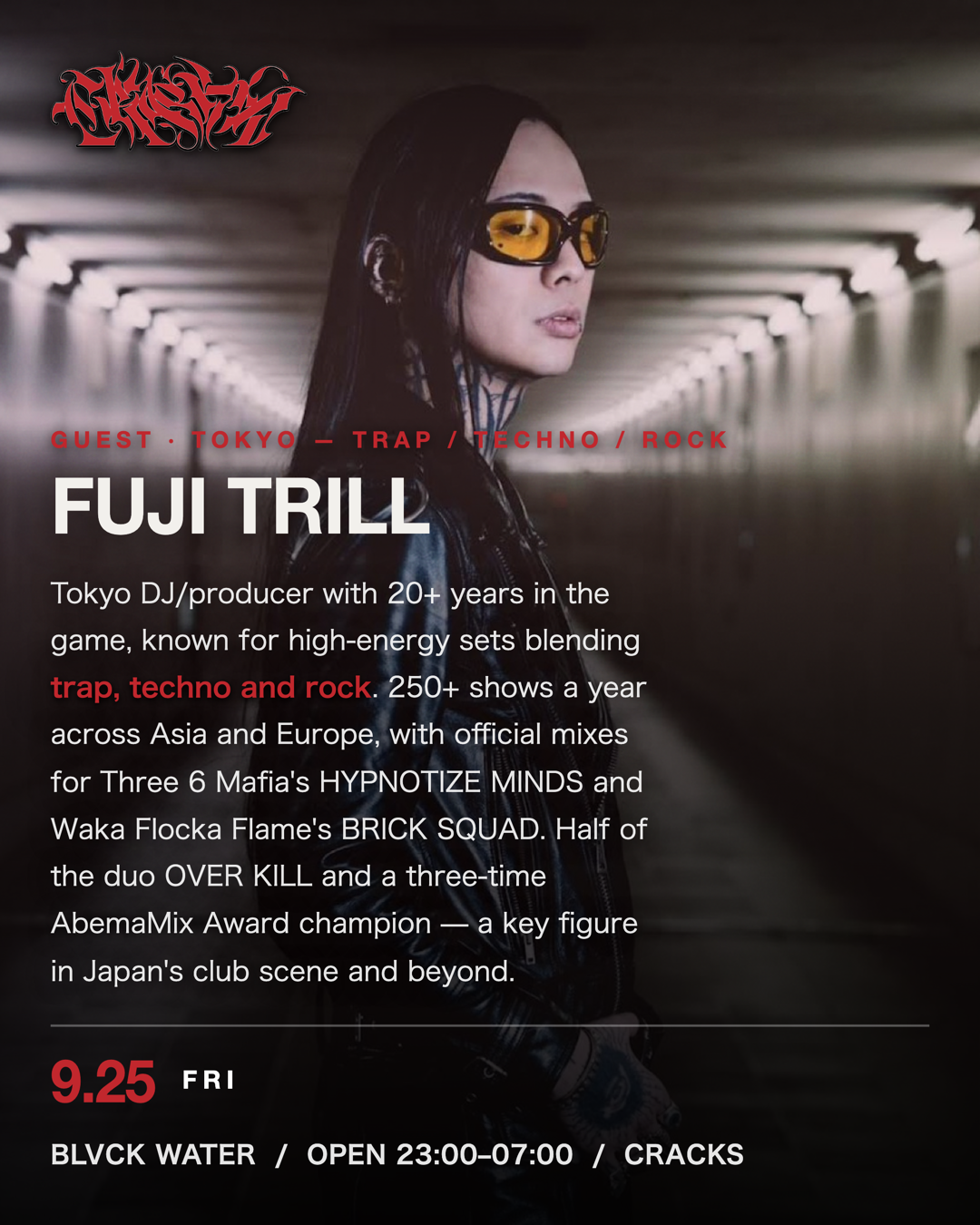 HARD TECHNO 'CRACKS' with FUJI TRILL, FENGX2, OC, Frank Rayo