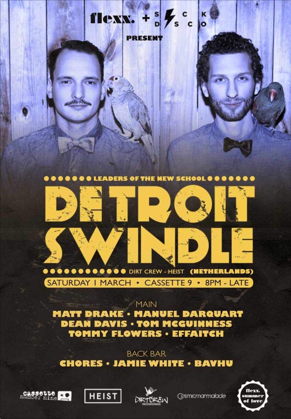 Detroit Swindle - Página frontal