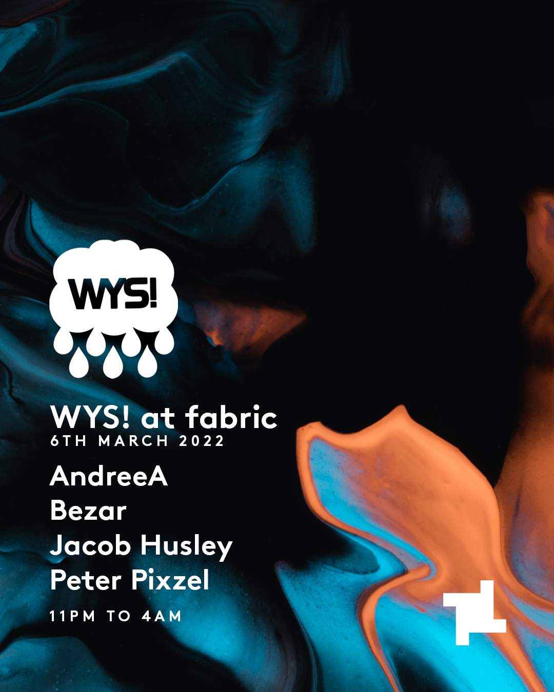Sundays: WYS! with AndreeA, Bezar, Jacob Husley & Peter Pixzel - Página frontal