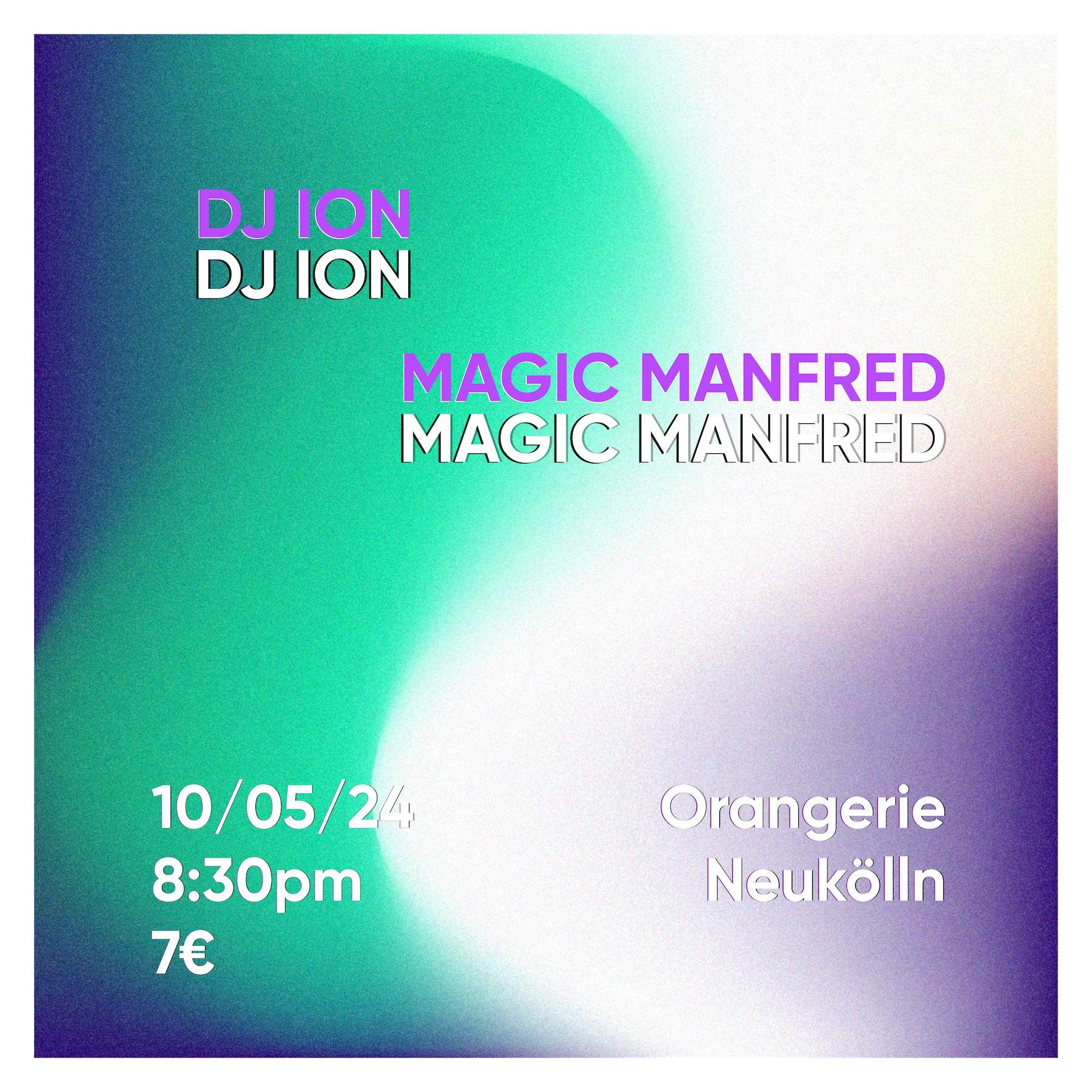Disko Aspik presents: DJ Ion & Magic Manfred - フライヤー表