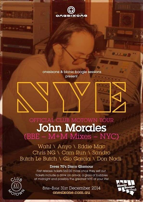 Club Motown Tour - John Morales NYE - Página frontal