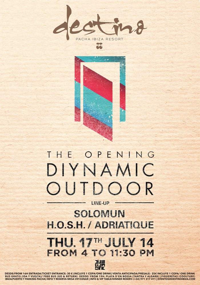 Diynamic Outdoor - The Opening - Página frontal