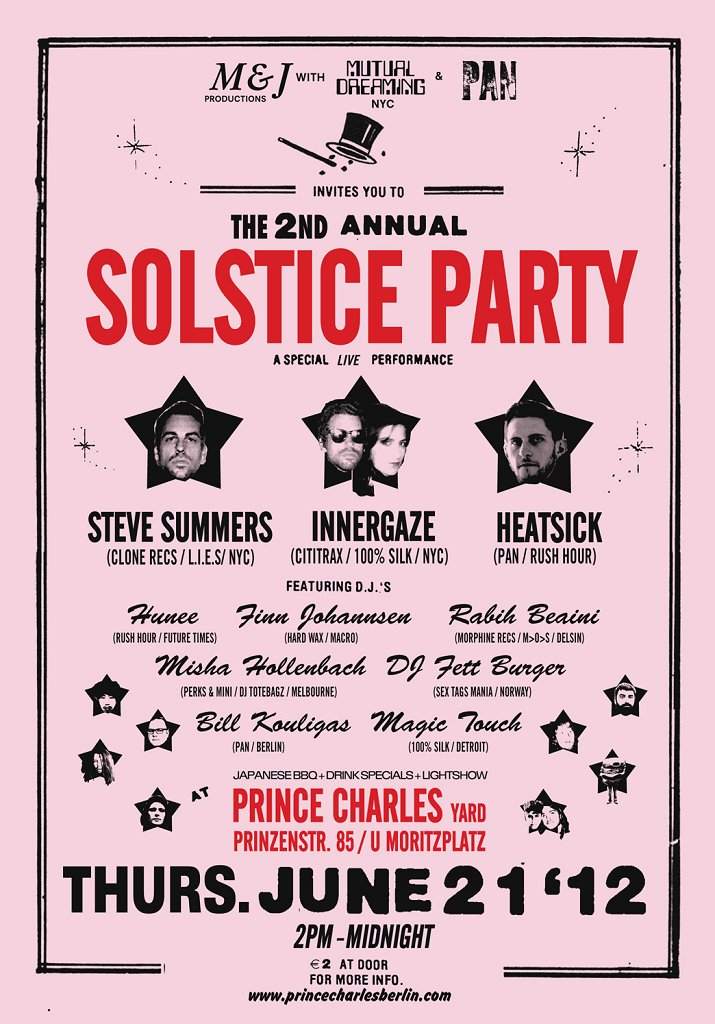 2nd Annual Solstice Block Party feat. Innergaze, Steve Summers, Heatsick, Hunee & More - Página frontal