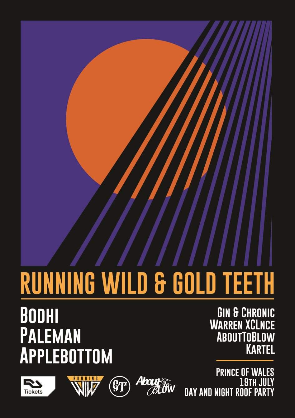 Running Wild & Gold Teeth Night & Day - フライヤー表