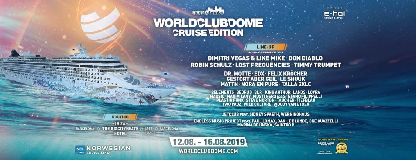BigCityBeats World Club Dome 2019 - Cruise Edition - Página frontal
